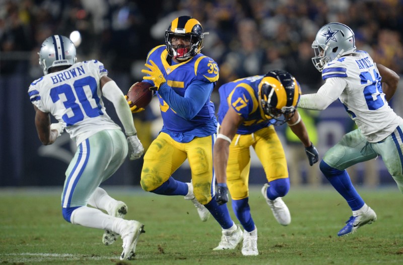 NFL Playoffs, Demi-finales de conférence NFC – Les Rams courent vers la finale