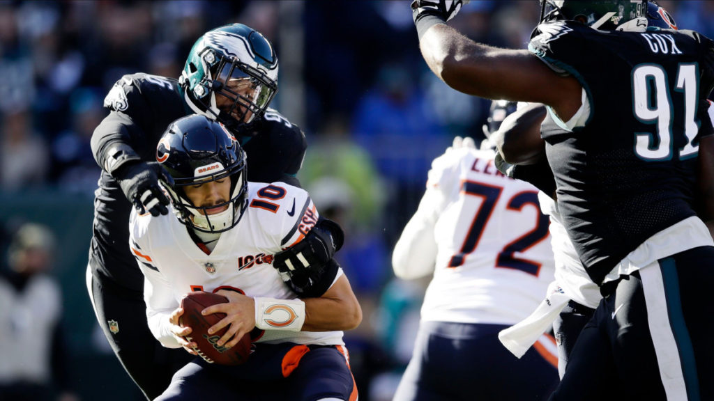 Mitchell Trubisky Bears Eagles NFL