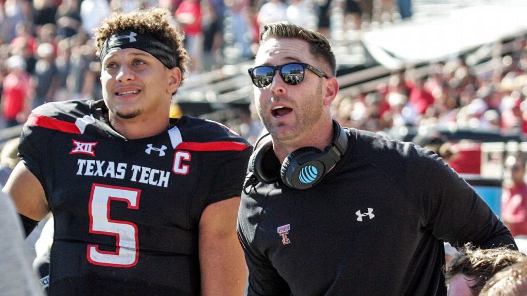 Patrick Mahomes et Kliff Kingsbury