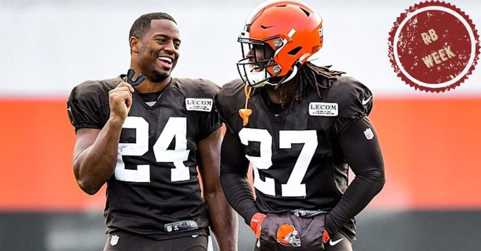 Nick Chubb et Kareem Hunt