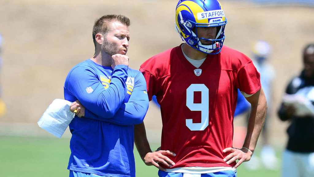 Sean McVay et Matthew Stafford