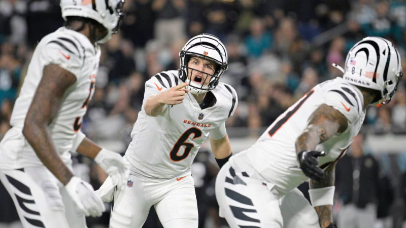 NFL, Week 13 – Les Bengals ne lâchent rien et s’imposent à Jacksonville