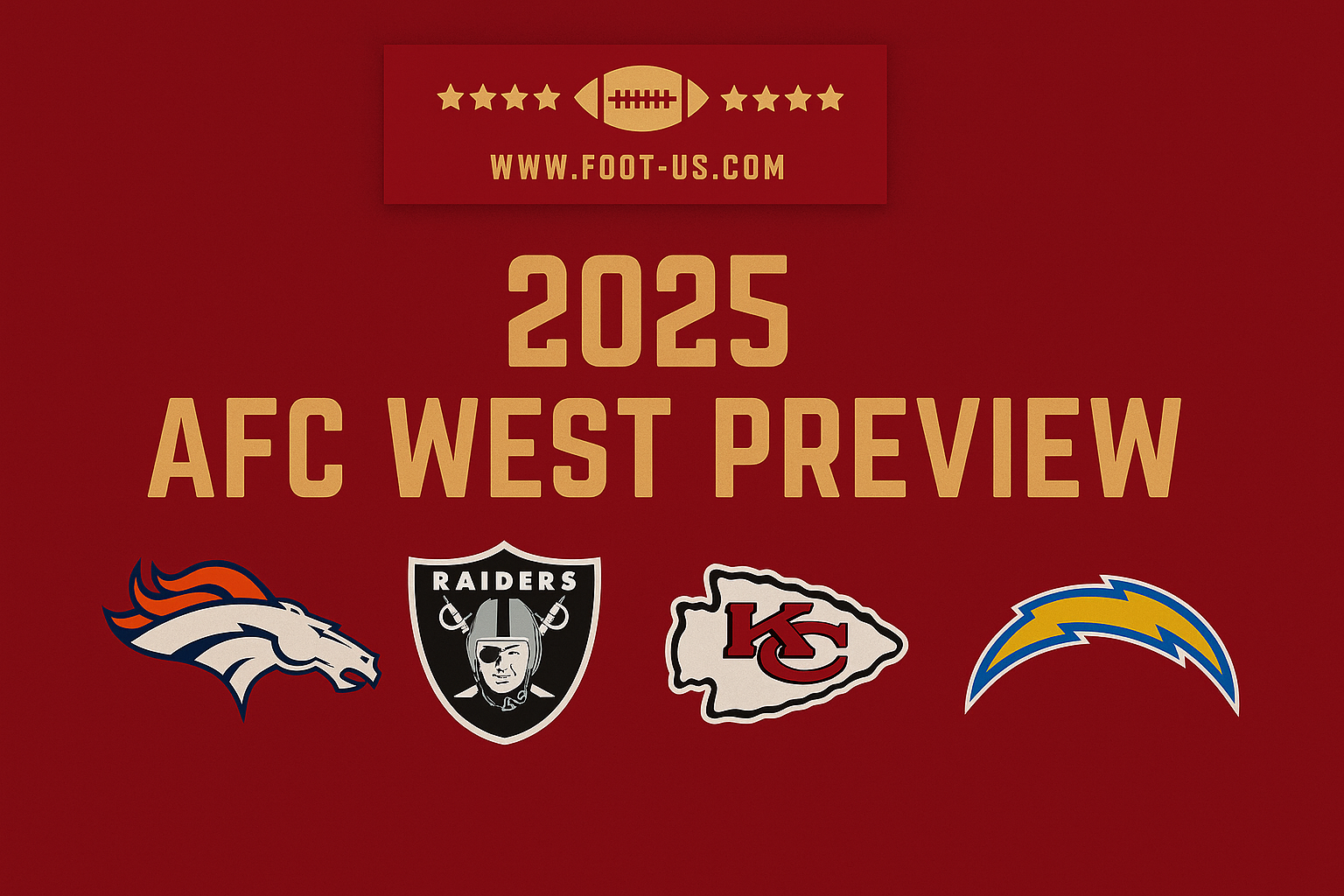 Présentation de la saison 2025 de NFL – AFC West 